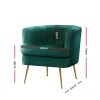 Armchair Lounge Accent Chair Armchairs Sofa Chairs Velvet Couch – Green