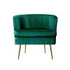 Armchair Lounge Accent Chair Armchairs Sofa Chairs Velvet Couch – Green