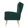 Armchair Lounge Chairs Accent Armchairs Chair Velvet Sofa Seat – Green