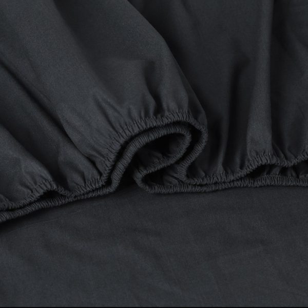 Elan Linen 100% Egyptian Cotton Vintage Washed 500TC Bed Sheets Set – KING, Charcoal