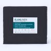 Elan Linen 100% Egyptian Cotton Vintage Washed 500TC Bed Sheets Set – KING, Charcoal