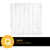 Royal Comfort Bamboo Blend Quilt 250GSM Luxury  Duvet 100% Cotton Cover – Queen – White