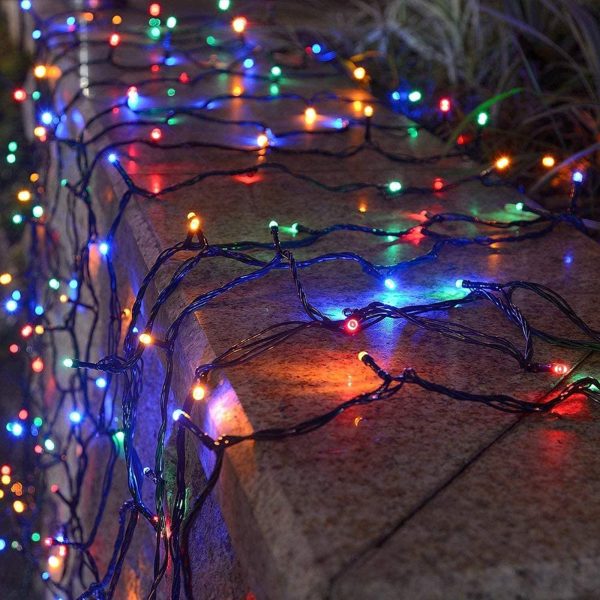 Milano Decor Outdoor LED Plug In Fairy Lights – Multicoloured – 200 Lights