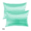 Royal Comfort Mulberry Soft Silk Hypoallergenic Pillowcase Twin Pack 51 x 76cm – Mint