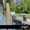 3M Outdoor Umbrella Cantilever With Protective Cover Patio Garden Shade – Beige