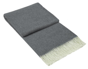 Chiswick Throw – Merino Wool/Cashmere – Grey