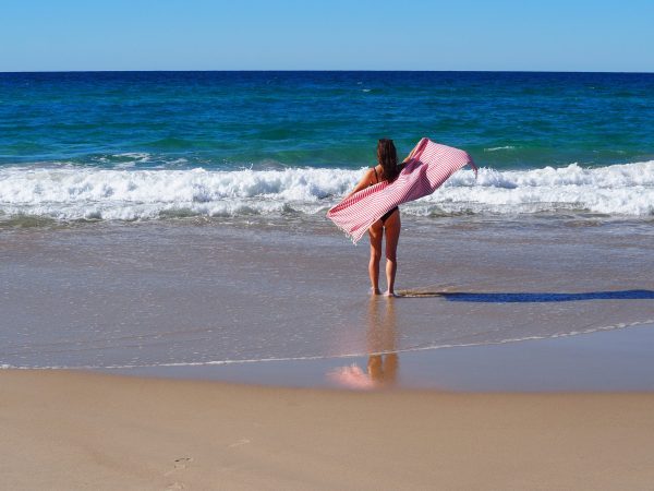 PORTSEA TURKISH COTTON TOWEL – CHERRY