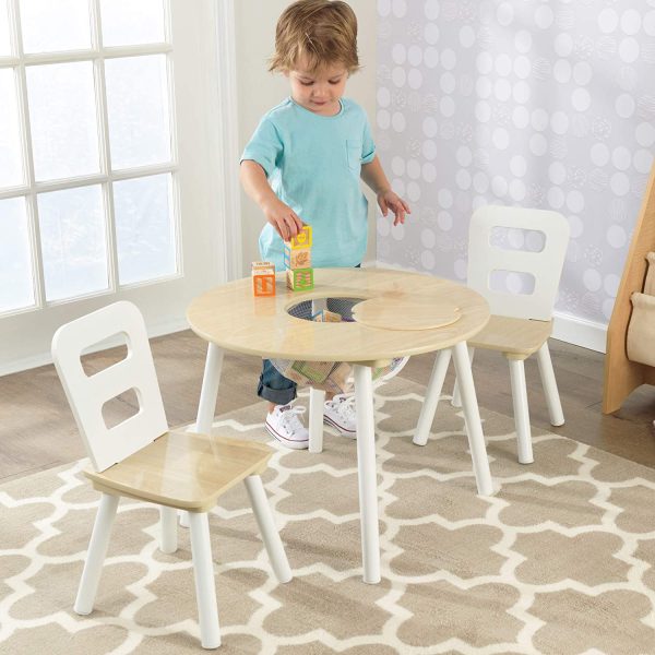 Round Table and 2 Chair Set for children