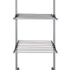 3 Tier Foldable Clothes Drying Rack for Laundry Dryer with Hanger Stand Rail Indoor