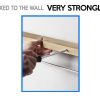 Wall Mount Solid Wood Shelf with Towel Rack Bar Holder Bathroom Organizer Hanger