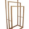 Bamboo Towel Bar Holder Rack 3-Tier Freestanding for Bathroom and Bedroom