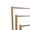 Bamboo Towel Bar Metal Holder Rack 3-Tier Freestanding for Bathroom and Bedroom