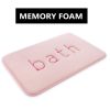 Extra Thick Memory Foam & Super Comfort Bath Rug Mat for Bathroom (60 x 40 cm) – Pink