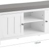 Shoe Cabinet Bench, White