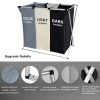 3 in 1 Large 135L Laundry Clothes Hamper Basket with Waterproof bags and Aluminum Frame (Multi)