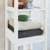 Freestanding Tall Cabinet with Standing Shelves and Drawers