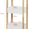 3-Tier White Storage Bathroom Shelf