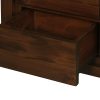 Amsterdam 2 Drawer Bedside Table (Mahogany)