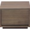 Oscar 1 Drawer Low Bedside Table (Latte)