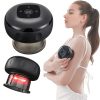 12 levels Electric Cupping Therapy Smart Scraping Massager Red Light Heating Body Slimming – Black