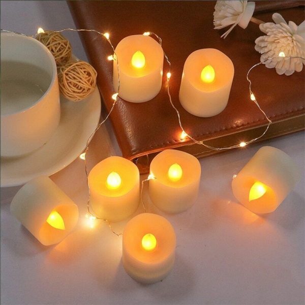 Flameless LED Tea Light Tealight Candle Wedding Decoration – 24