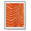 Abstract Orange Black Frame Canvas Wall Art – 50×70 cm