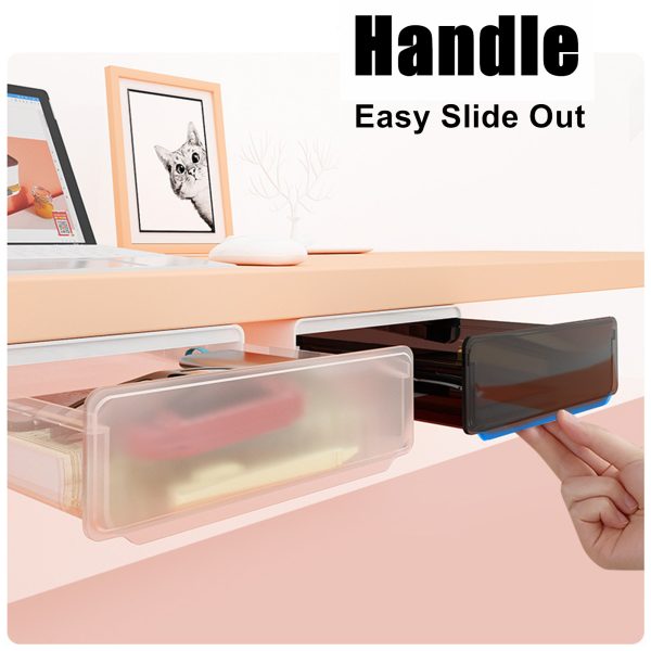 Under Desk Drawer Slide-out Large Office Organizers and Storage Drawers – Small, Black