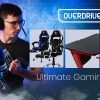 OVERDRIVE Gaming Desk 120cm PC Table Setup Computer Carbon Fiber Style Black