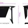 OVERDRIVE Gaming Desk 120cm PC Table Setup Computer Carbon Fiber Style Black