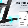 OVERDRIVE Gaming Desk 120cm PC Table Setup Computer Carbon Fiber Style Black