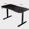 OVERDRIVE Gaming Desk 139cm PC Table Setup Computer Carbon Fiber Style Black