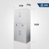 Stationery Cabinet Office Home Storage Metal Lockable 4 Door Cupboard Drawers