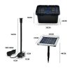 PROTEGE Solar Powered Water Fountain Pump Pond Kit with Eco Filter Box – 5W