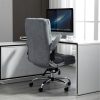 Velvet Home Ergonomic Swivel Adjustable Tilt Angle and Flip-up Arms Office Chair. – Grey