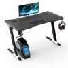 EKKIO RGB Gaming Desk Z Shape Black 100cm EK-GD-105-AL