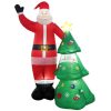 2.5m Santa and Christmas Tree Christmas Inflatable with LED FS-INF-01