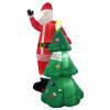 2.5m Santa and Christmas Tree Christmas Inflatable with LED FS-INF-01