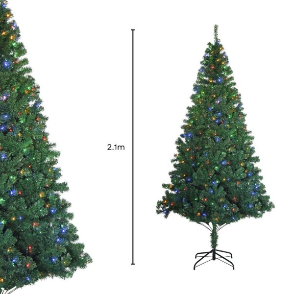 2.1m Christmas Tree With 4 Colour LED FS-TREE-06