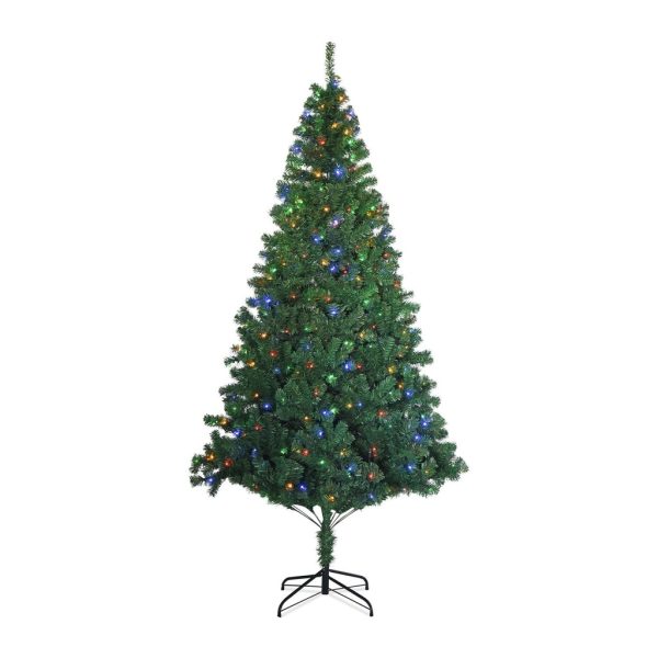 2.4m Christmas Tree with 4 Colour LED FS-TREE-07