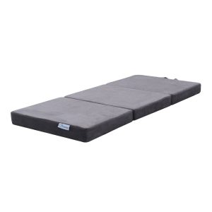 Batavia 3 Fold Folding Mattress – Light Grey, SINGLE