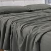 4 Pcs Bed Sheet Set 1000 Thread Count Ultra Soft Microfiber – Queen (Grey) GO-BS-115-XS