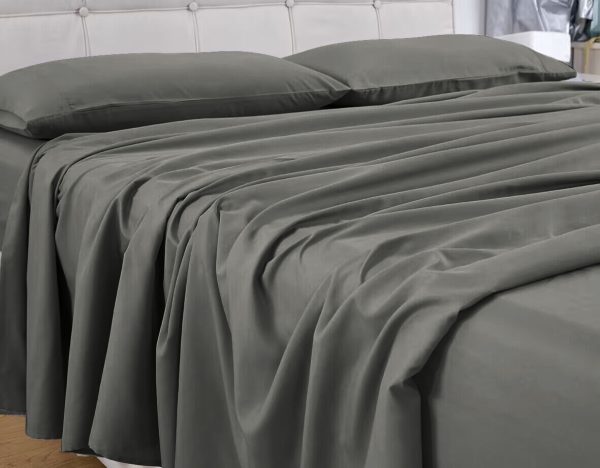 4 Pcs Bed Sheet Set 1000 Thread Count Ultra Soft Microfiber – Queen (Grey) GO-BS-115-XS