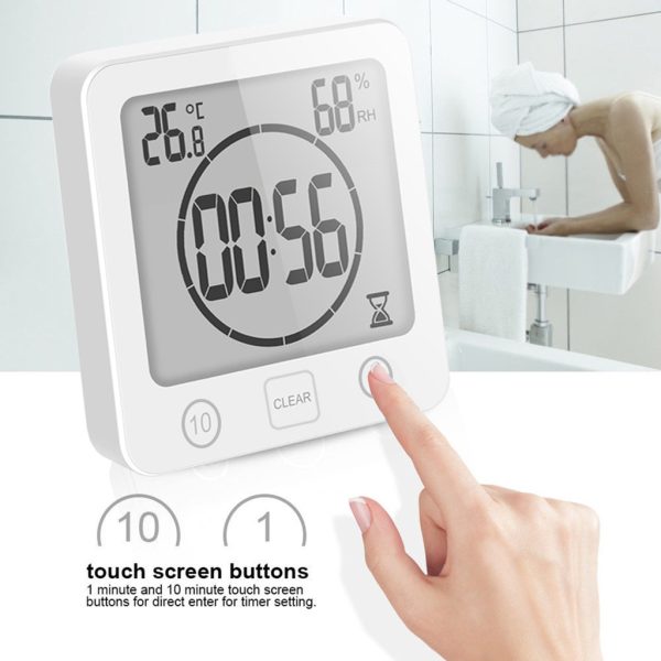 Timer Shower Clock (White)