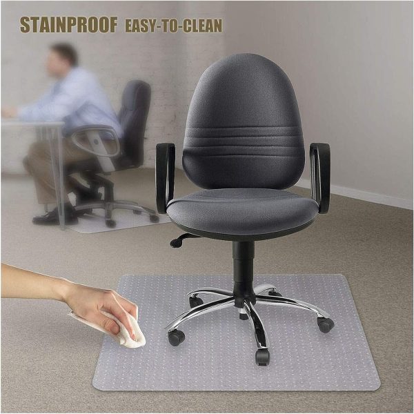 PVC Chair Mat Floor Carpet (135x114cm)