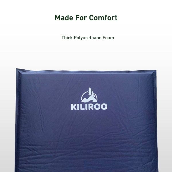 Inflating Camping Mat – Navy Blue