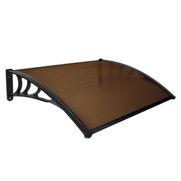 NOVEDEN Window Door Awning Canopy Outdoor UV Patio Rain Cover Tawny