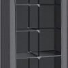 Portable Clothes Storage Organizer with 6 Shelves and 1 Clothes Hanging Rail Grey RYG84GY