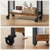 VASAGLE Utility Cart Rustic Brown LRC66BX