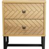 Rutherford Malaga 2 Drawer Bedside Table