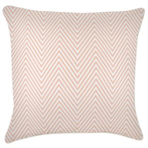 Cushion Cover-With Piping-Zig Zag Blush – 60×60 cm